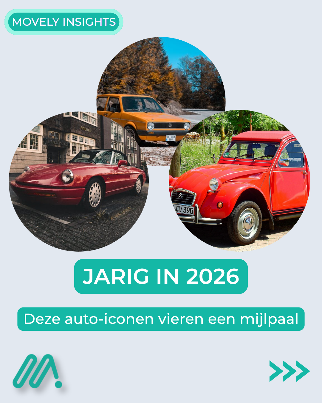 Jarig in 2026: deze auto-iconen vieren een mijlpaal